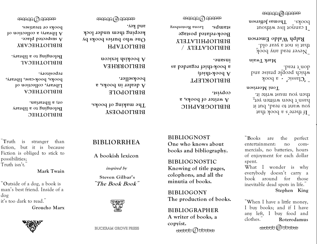 Bibliorhea - one side